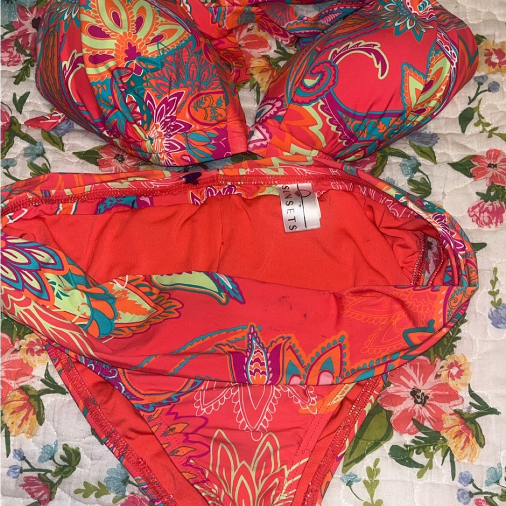 Colorful Paisley Bikini Set